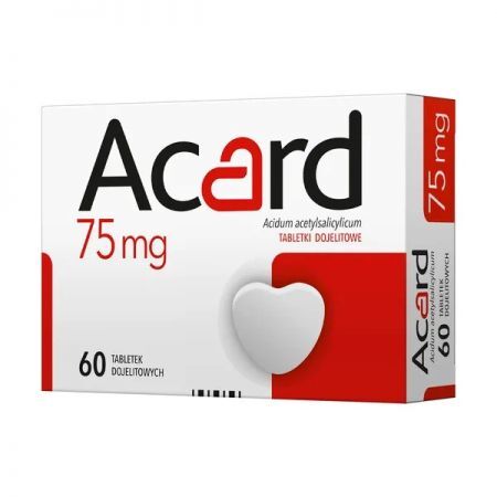 Acard, 75 mg, tabletki dojelitowe, 60 szt.