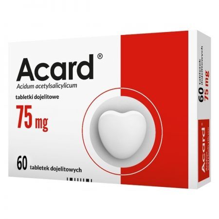 Acard, 75 mg, tabletki dojetowe, 60 szt.