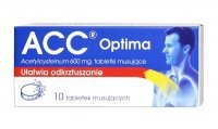 ACC Optima, 600 mg, tabletki musujące, 10 szt.
