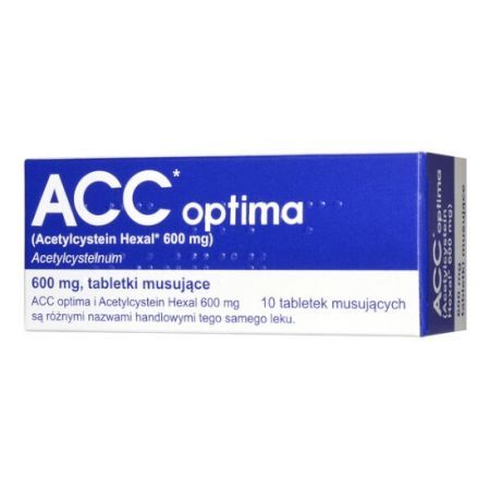 ACC optima 600mg 10 tabletek musujących
