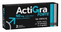 Actigra Forte 0,05 g, tabletki powlekane, 2 szt.