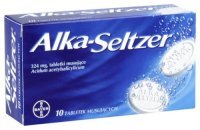 Alka-Seltzer, 324 mg, tabletki musujące, 10 szt.
