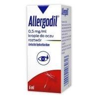 Allergodil, 0,5 mg/ml, krople do oczu, 6 ml