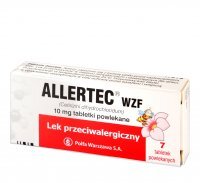 Allertec WZF 10 mg 7 tabletek