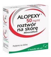 Alopexy, 0,05 g/ml, roztwór do stosowania na skórę, 3 butelki