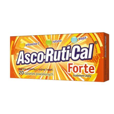 AscoRutiCal Forte, tabletki powlekane, 20 szt.