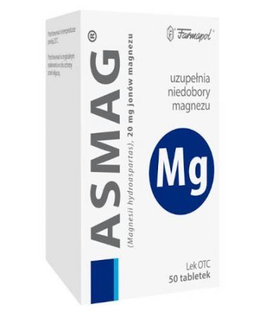 Asmag, 20 mg, tabletki, 50 szt.