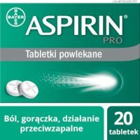 Aspirin Pro, 500 mg, tabletki powlekane, 20 szt.