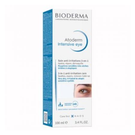 Bioderma Atoderm Intensive Eye, pielegnacja okolic oczu 3w1, 100 ml