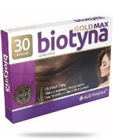 Biotyna Gold Max  30 tabletek włosy skóra paznokcie błony śluzowe