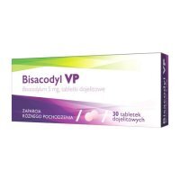 Bisacodyl VP, 5 mg, tabletki dojelitowe, 30 szt. (import równoległy, InPharm)