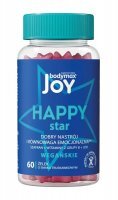 Bodymax Joy, Happy Star, żelki, smak truskawkowy, 60 szt.