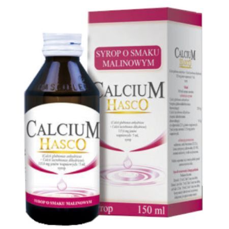 Calcium Hasco, syrop, smak malinowy, 150 ml