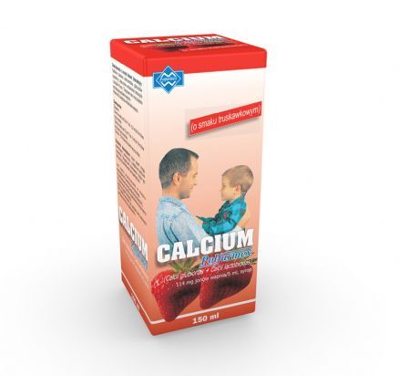 Calcium POLFARMEX syrop truskawka 150 ml