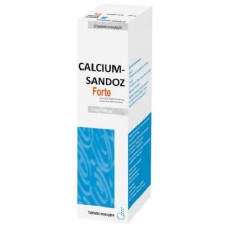 Calcium Sandoz Forte 20 tabletek musujacych