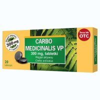Carbo medicinalis VP, 300 mg, tabletki, 20 szt.