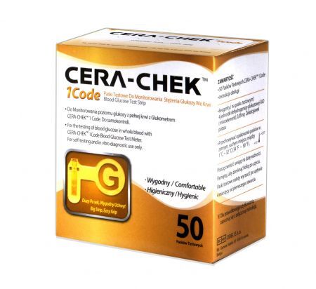 Cera-Chek 1 Code, paski testowe do glukometru, 50 szt.