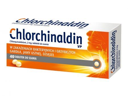 Chlorchinaldin VP 40 tabletek do ssania