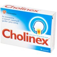 Cholinex 16 pastylek twardych do ssania