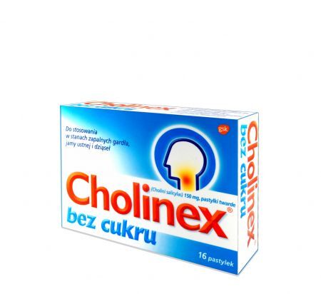 Cholinex Bez Cukru 16 pastylek