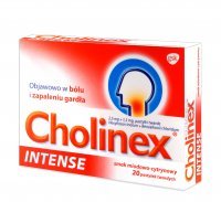 Cholinex Intense Miód i Cytryna 20 tabletek