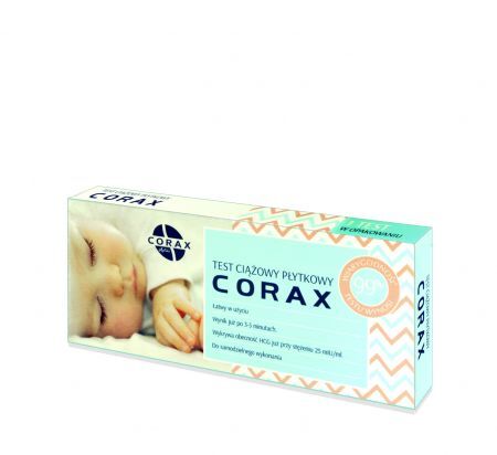 CORAX, test ciążowy płytkowy hCG, 1 szt.