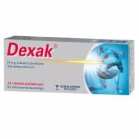 Dexak, 25 mg, tabletki powlekane, 30 szt.