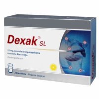 Dexak SL, 25 min, saszetki, 20 szt. (import równoległy, InPharm)