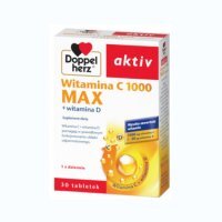 Doppelherz aktiv Witamina C 1000 MAX + witamina D, tabletki, 30 szt.