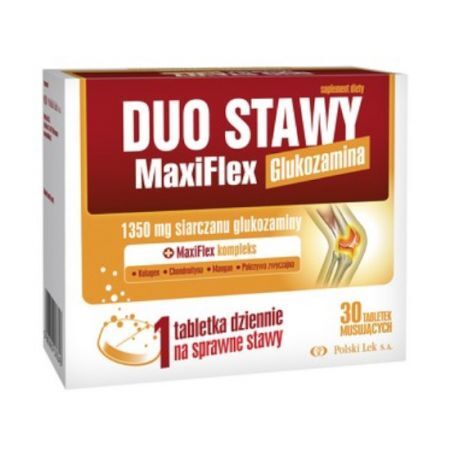 Duo Stawy MaxiFlex Glukozamina, tabletki musujące, 30 szt.