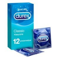 Durex Classic, prezerwatywy, 12 szt.