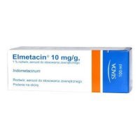 Elmetacin, 10 mg/g, 1%, aerozol,(i.rów),PhP,Czechy, 100 ml aer.na skór., roztw. 0,01 g/g 100 ml (but