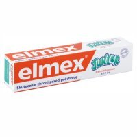 Elmex Junior, pasta do zębów z aminofluorkiem, dla dzieci 6-12 lat, 2 x 75 ml