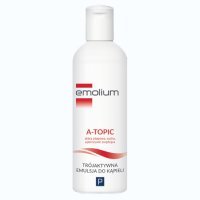 Emolium A-Topic, trójaktywna emulsja do kąpieli, 200 ml