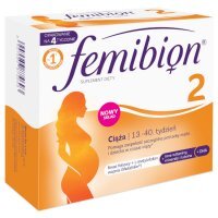 Femibion 2 Ciąża, tabletki, 28 szt., kapsułki, 28 szt. + 1 tydzień suplementacji GRATIS!