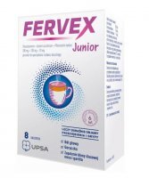 Fervex Junior, granulat bez cukru, saszetki, 8 szt.