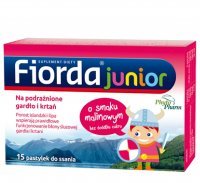 Fiorda Junior malinowa 15 pastylek