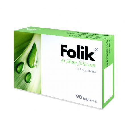 Folik, 0,4 mg, tabletki, 90 szt.