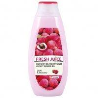Fresh Juice, kremowy żel pod prysznic, litchi & raspberry, 400 ml