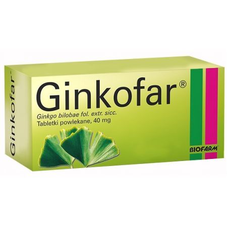 Ginkofar, 40 mg, tabletki powlekane, 60 szt.