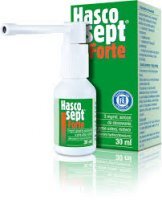 Hascosept Forte, 3 mg/ ml, aerozol do stosowania w jamie ustnej, 30 ml