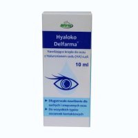 Hyaloko Delfarma, nawilżające krople do oczu, 10 ml