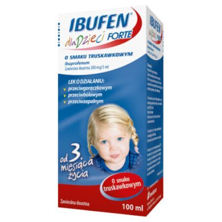 Ibufen dla dzieci Forte truskawkowy 100 ml
