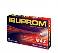 Ibuprom Max, 400 mg, tabletki drażowane, 12 szt.