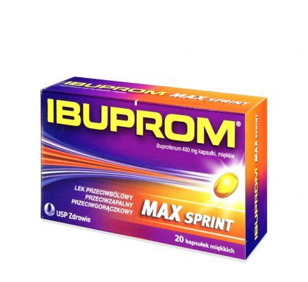 Ibuprom MAX Sprint, 400 mg, kapsułki, 20 szt.