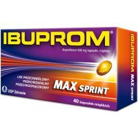 Ibuprom MAX Sprint, 400 mg, kapsułki, 40 szt.