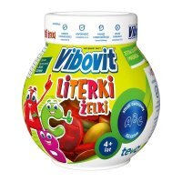 Vibovit, Literki Żelki witaminy o smaku owocowym, 50 szt.