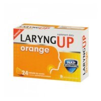 Laryng Up Orange, tabletki do ssania bez cukru, 24 szt.