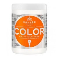 Kallos Color Hair Mask, maska do włosów farbowanych z filtrami UV, 1000 ml