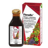 Floradix, żelazo i witaminy, płyn doustny, 250 ml